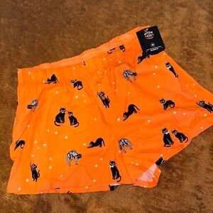 Target Orange Cat Print Women's Shorts
